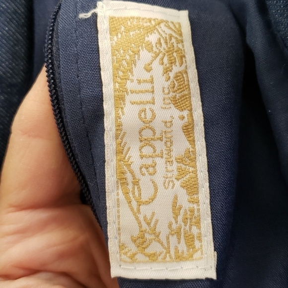 Cappelli Straworld Inc Bag 2008 Snowman Decor 100% Cotton Denim GUC - Picture 3 of 14